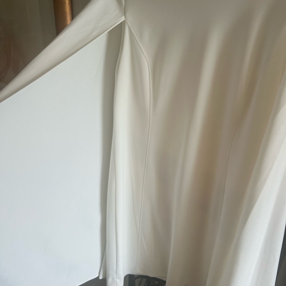 Calvin Klein White Cape Sheath Dress - Picture 4 of 6